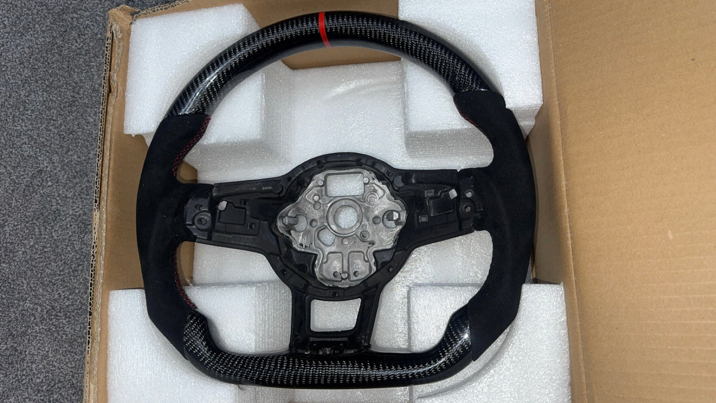 Volkswagen Polo MK5 6C GTI / R-Line / GT Carbon Fibre Steering Wheel CUSTOM / 2014 - 2017)