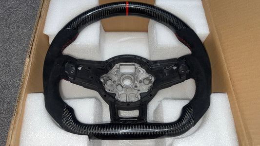 Volkswagen Polo MK5 6C GTI / R-Line / GT Carbon Fibre Steering Wheel CUSTOM / 2014 - 2017)